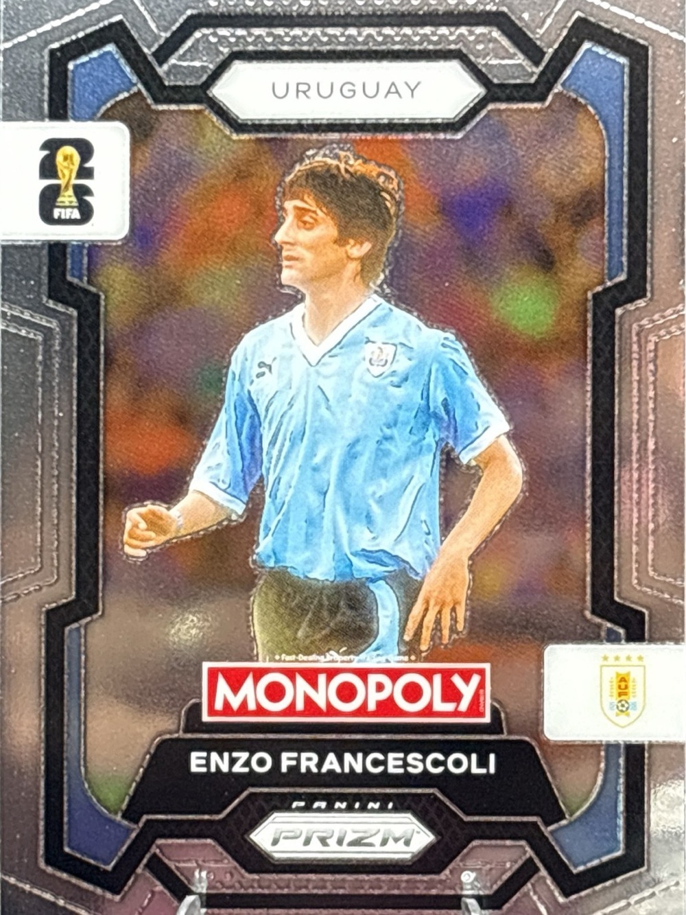 Panini Monopoly Prizm Uruguay Soccer Trading Card